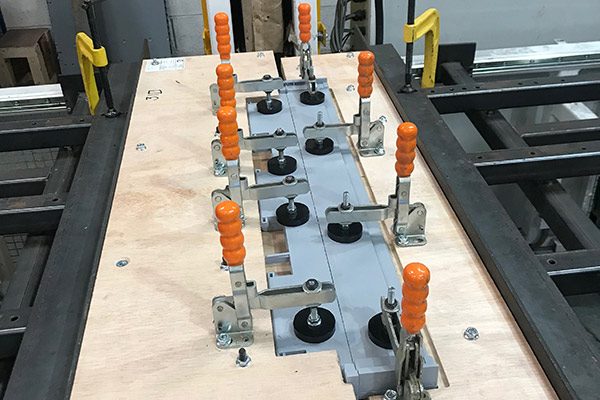 A profile extruded plastic component used in Materials handling.